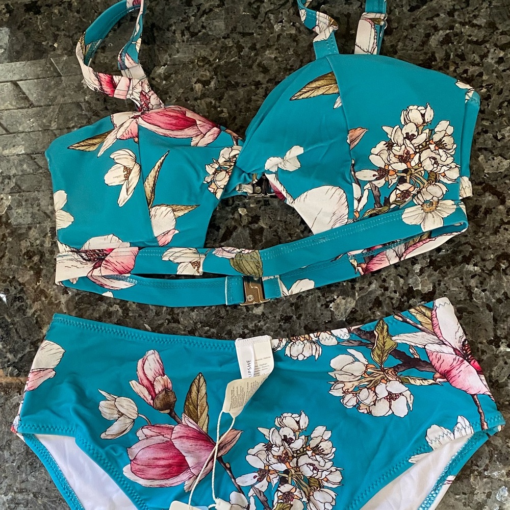 High Rise Floral Bikini - Picture 10 of 14